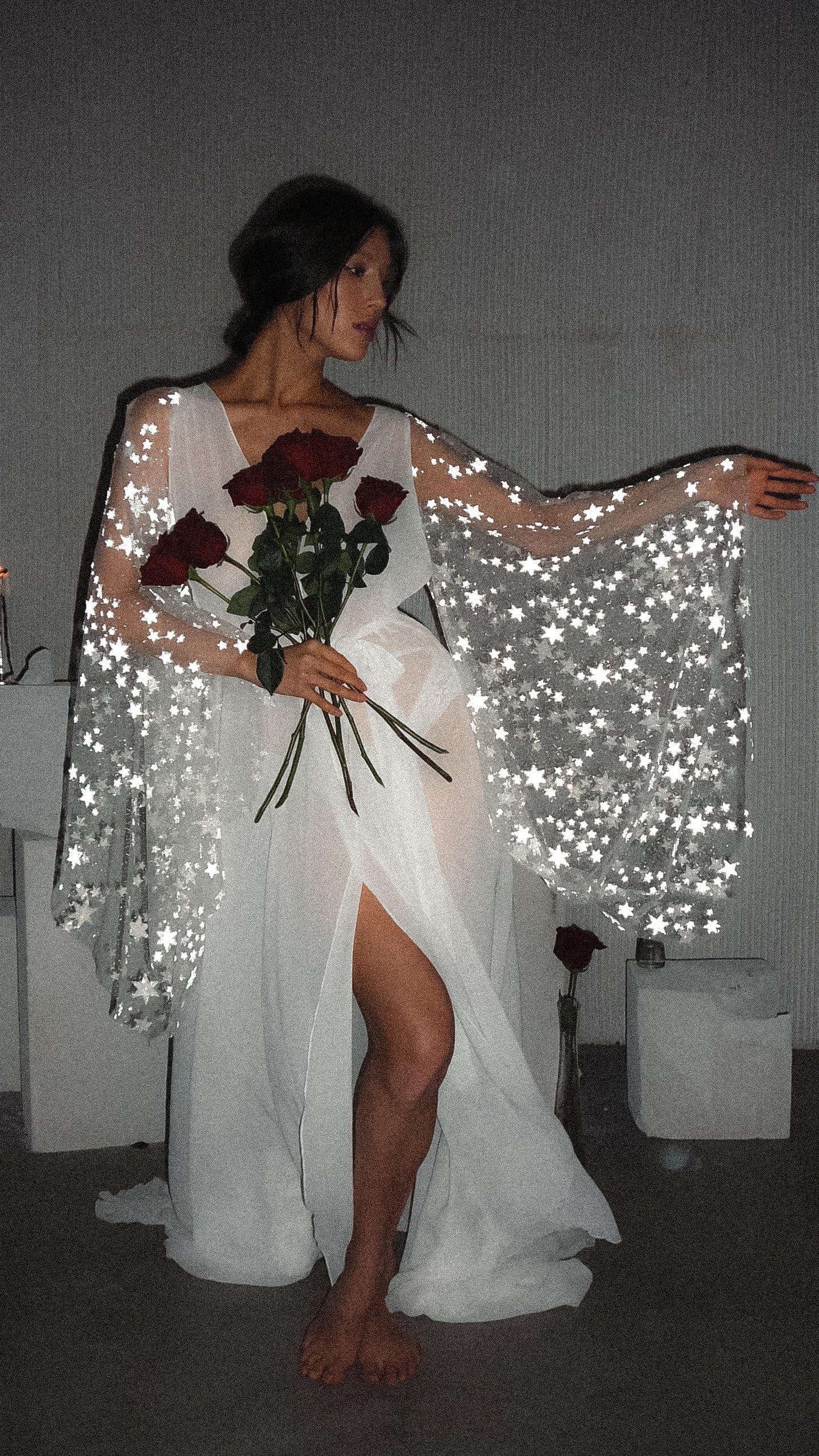 Bridal Robe, Celestial Kimono, Starry Wedding Robe – Perfect Getting Ready Robe for Brides | Bridal Gift