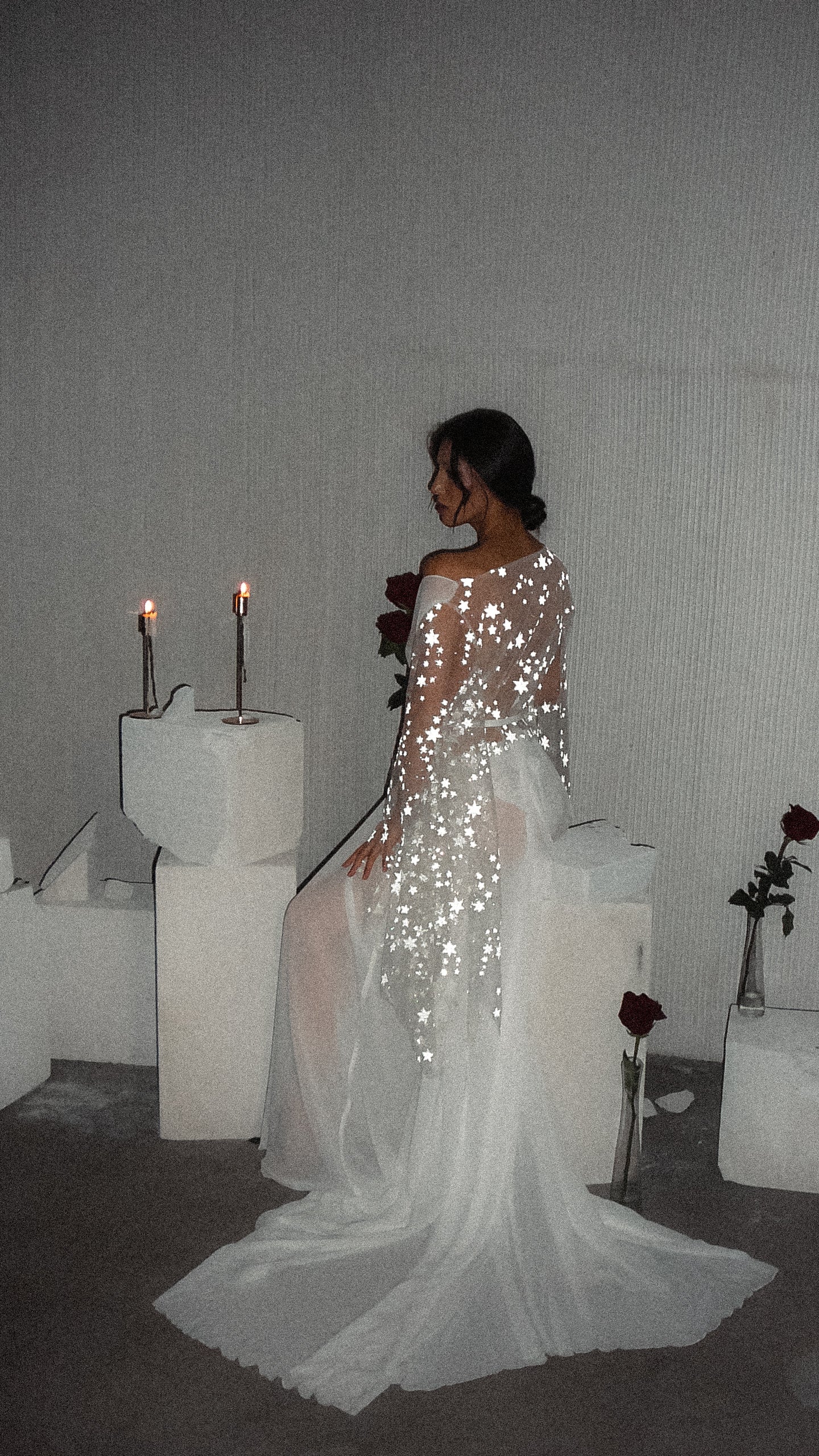 Bridal Robe, Celestial Kimono, Starry Wedding Robe – Perfect Getting Ready Robe for Brides | Bridal Gift