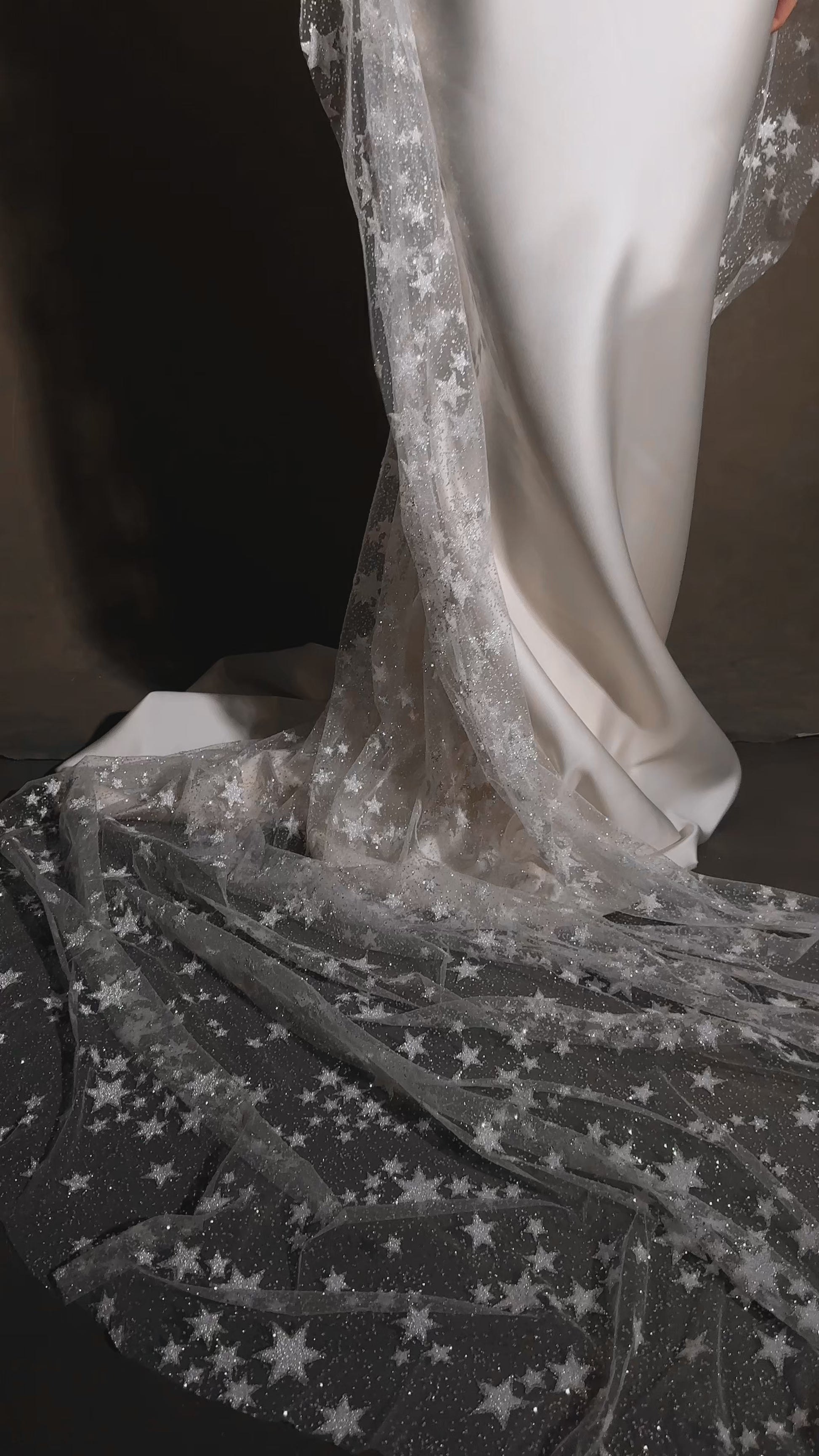 Bridal satin dropped waist Basque waist corset in ivory, vintage-style wedding dress by Boom Blush.