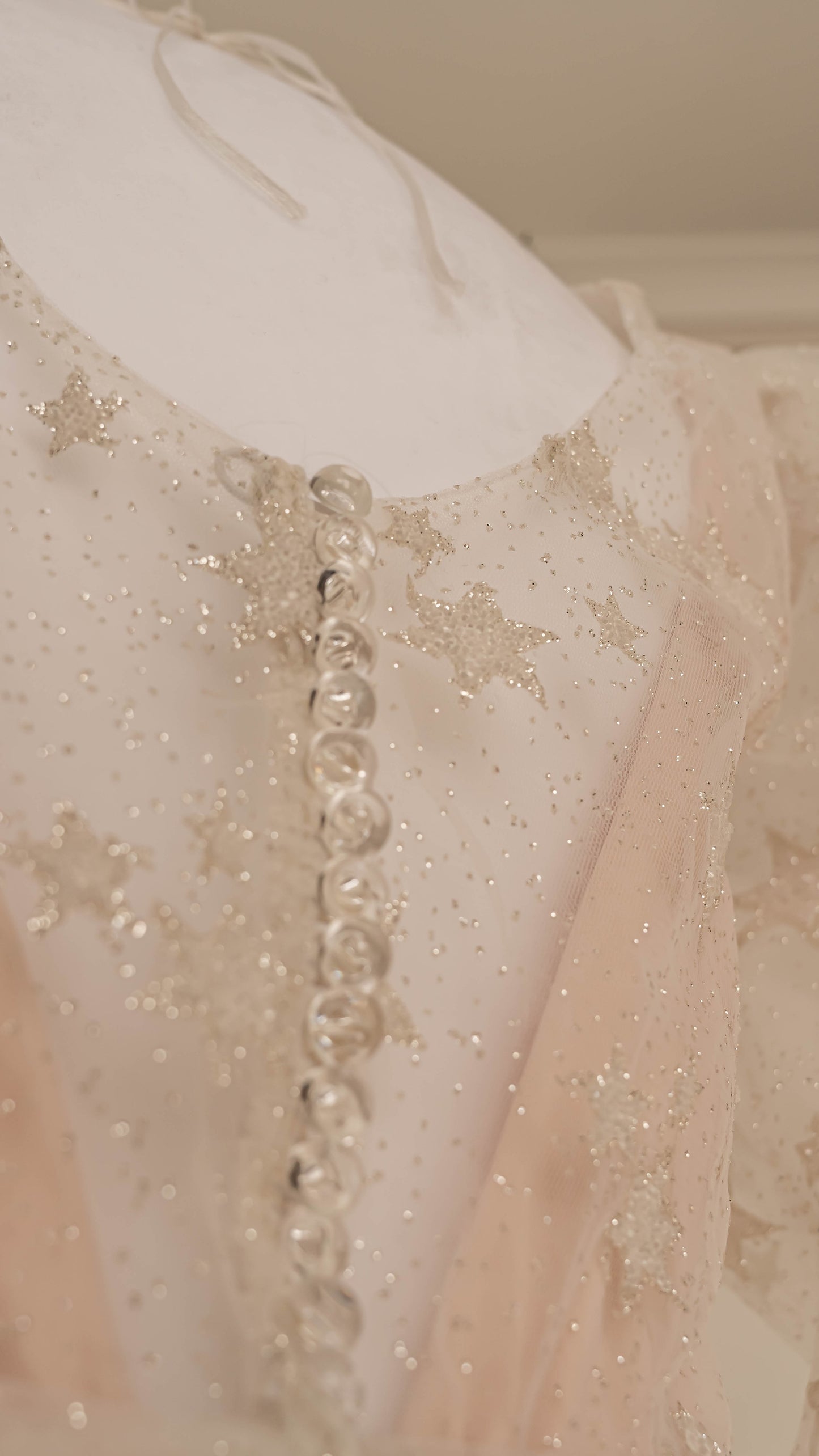 Short Wedding Dress with Puff Sleeves Bridal Reception Sparkly Mini