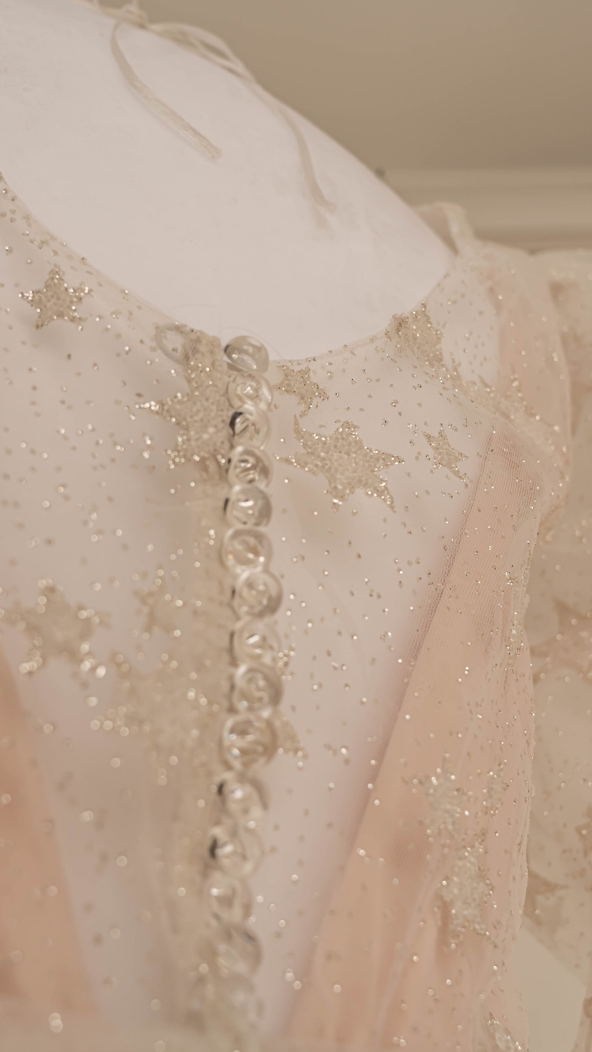 Short Wedding Dress with Puff Sleeves Bridal Reception Sparkly Mini
