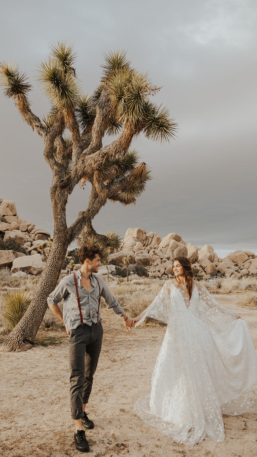 Fairytale Ethereal Dream Elegant Modern Long Sleeve Wedding Dress with Stars