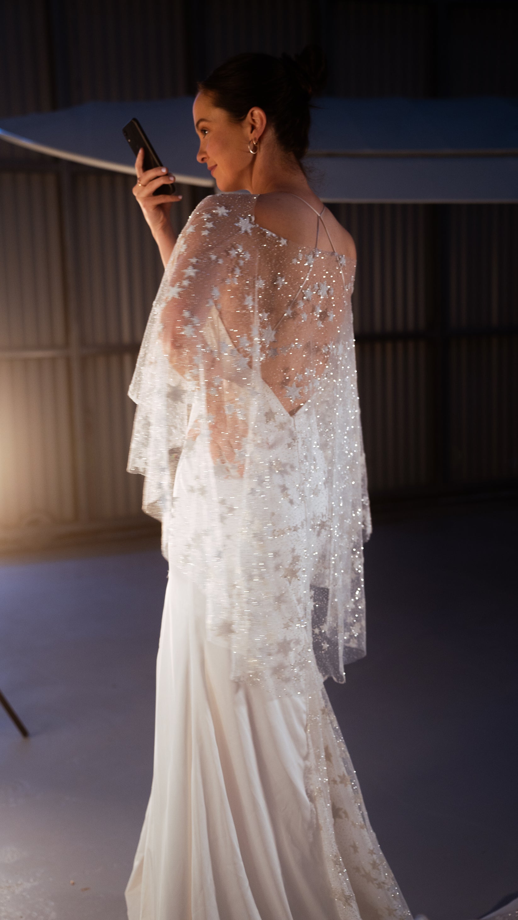 Bridal Cape, Princess Style, Blush