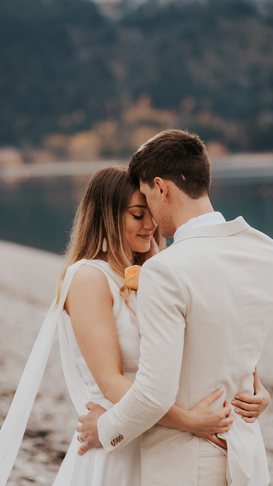 Aurora: Ethereal Satin and Silk Chiffon Wedding Gown | Customizable ...