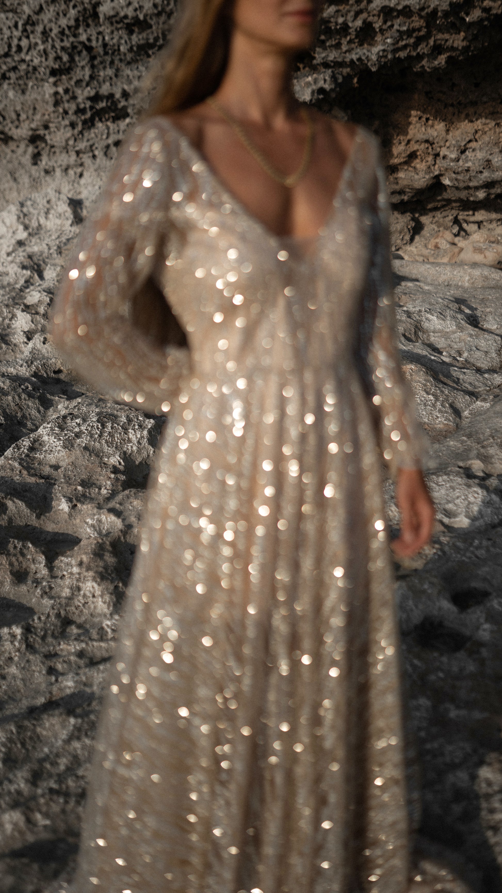 Dream Sparkly Wedding Dress with Long Sleeves A-line Plus Size 2024 Boom Blush Dream Sparkly Wedding Dress with Long Sleeves A-line Plus Size 2024 Boom Blush