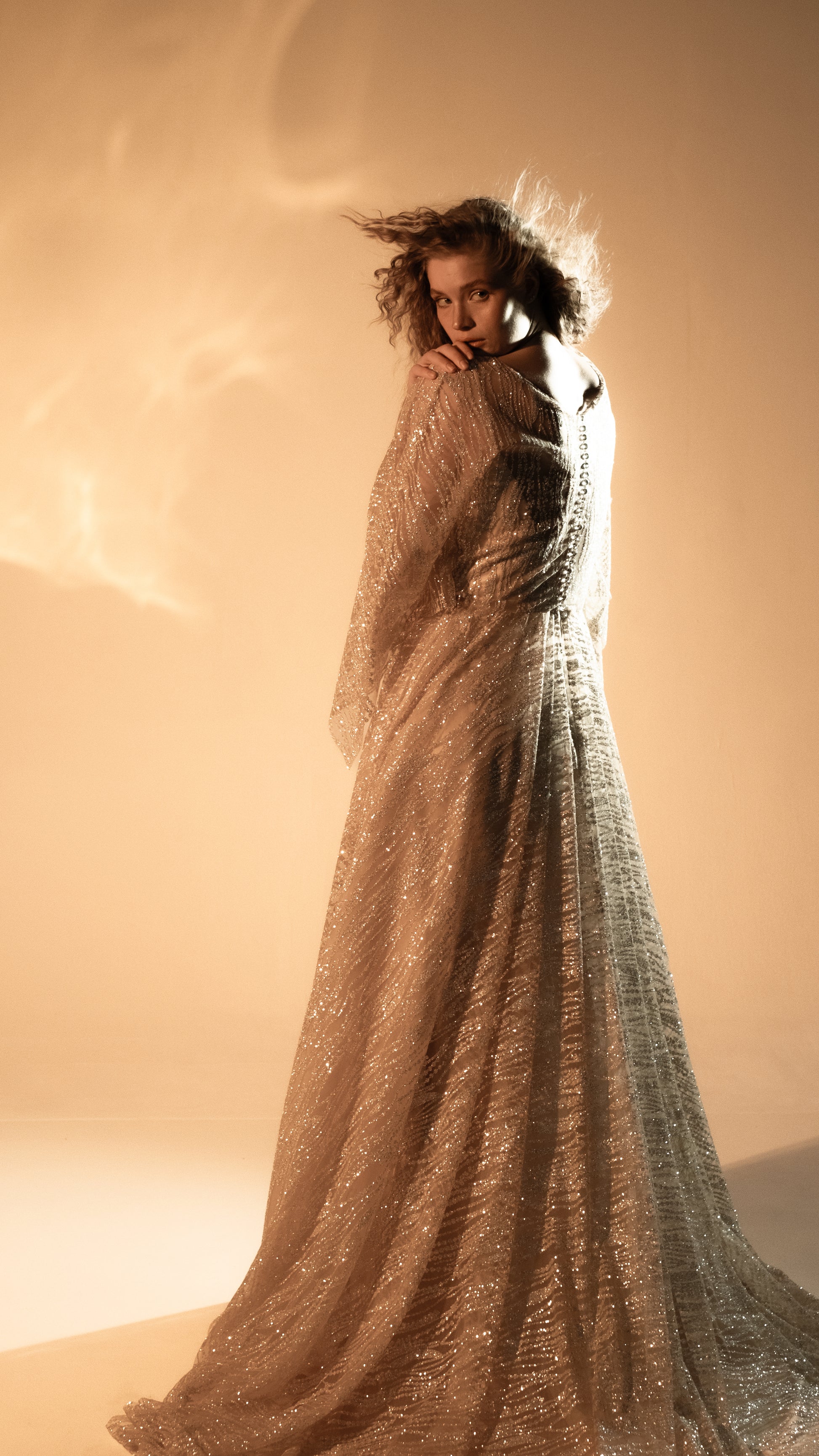 Beige Sparkly Wedding Dress Galaxy 2.0 Celestial Bridal Gown 2025 2026 Boom Blush Beige Sparkly Wedding Dress Galaxy 2.0 Celestial Bridal Gown 2025 2026 Boom Blush
