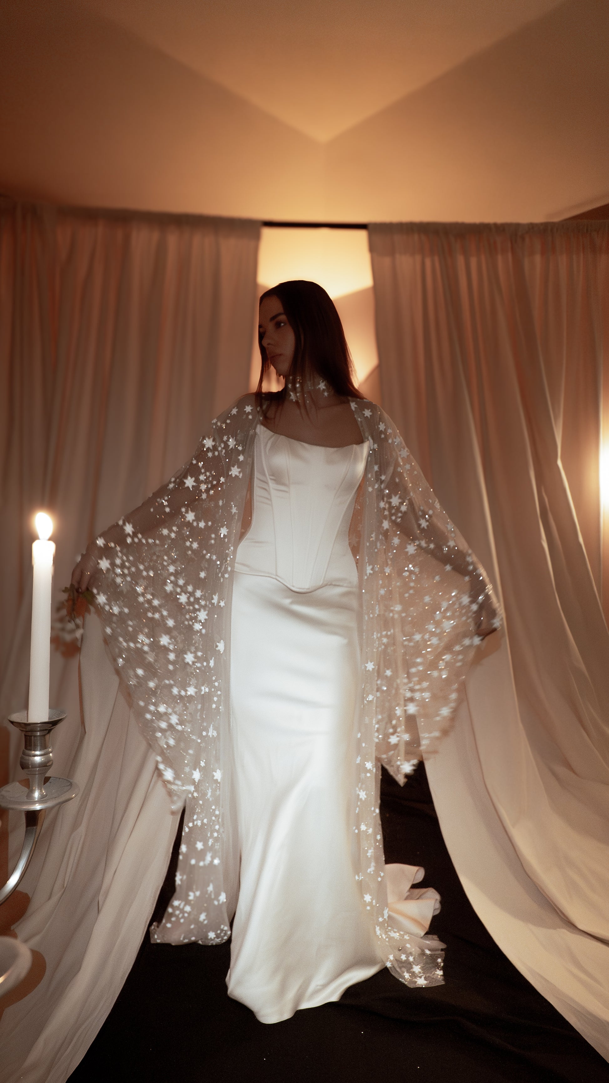 bridal wedding cover up, getting ready outfit, cape for the bride 2026-2027 wedding dresses 
