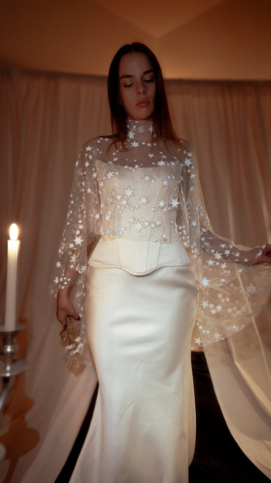 bridal cape scarf high low wedding dress cover up for the bride 2026 2027 