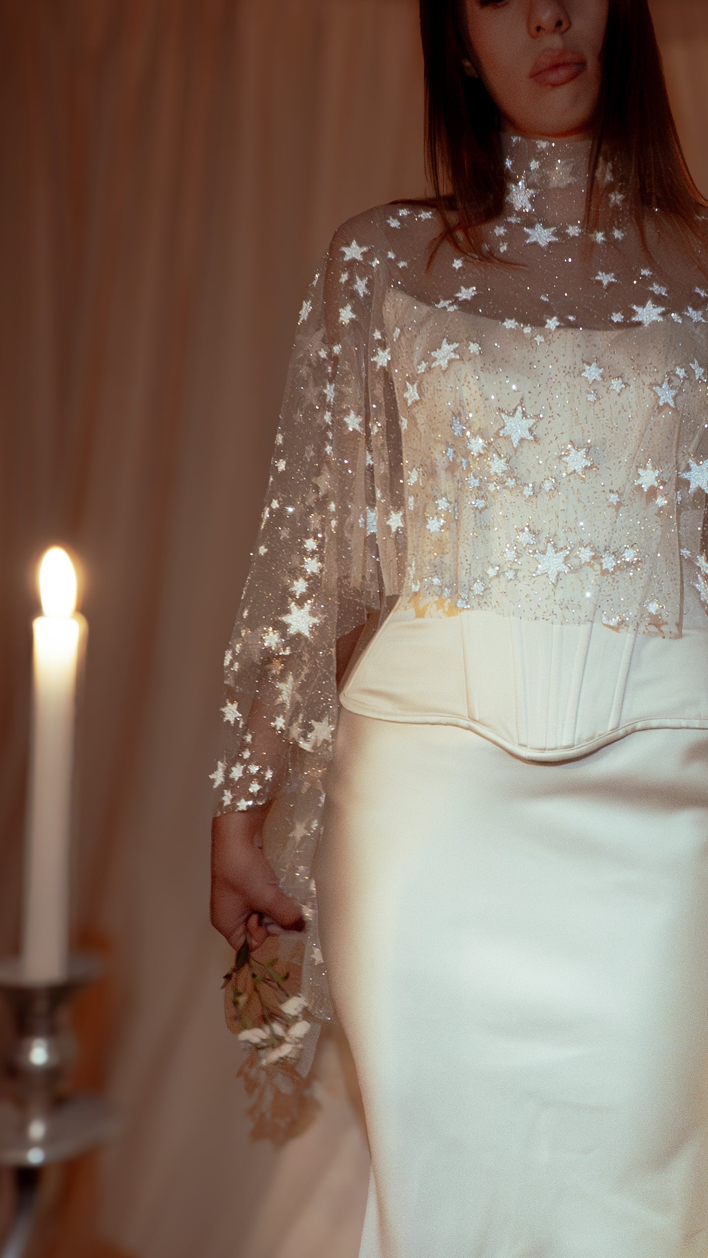 Lunar Eclipse Bridal Cape: Ethereal Starry Wedding Wrap for Magical  Nighttime Charm – Boom Blush