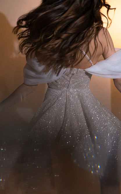 Sparkly Mini Short Wedding Dress: Perfect Vogue Bride Reception Outfit