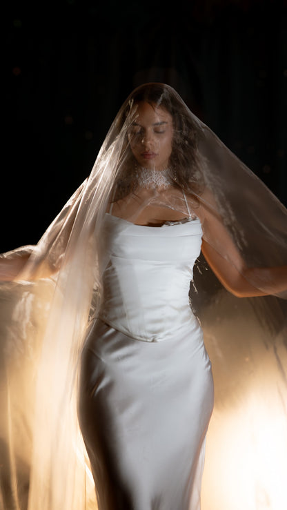 super organza veil for wedding 