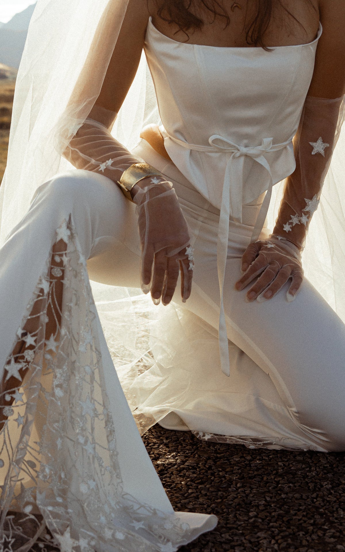Sun Flares | Lace Starry Pants for the Editorial Vogue Bridal Party ...